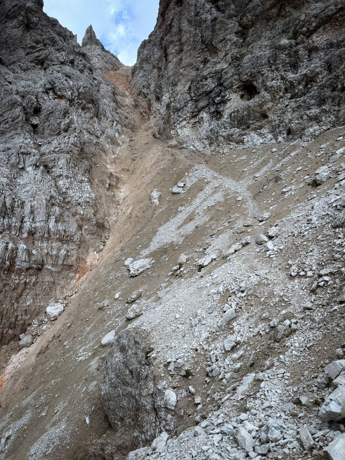 Der rote Fleck im Couloir