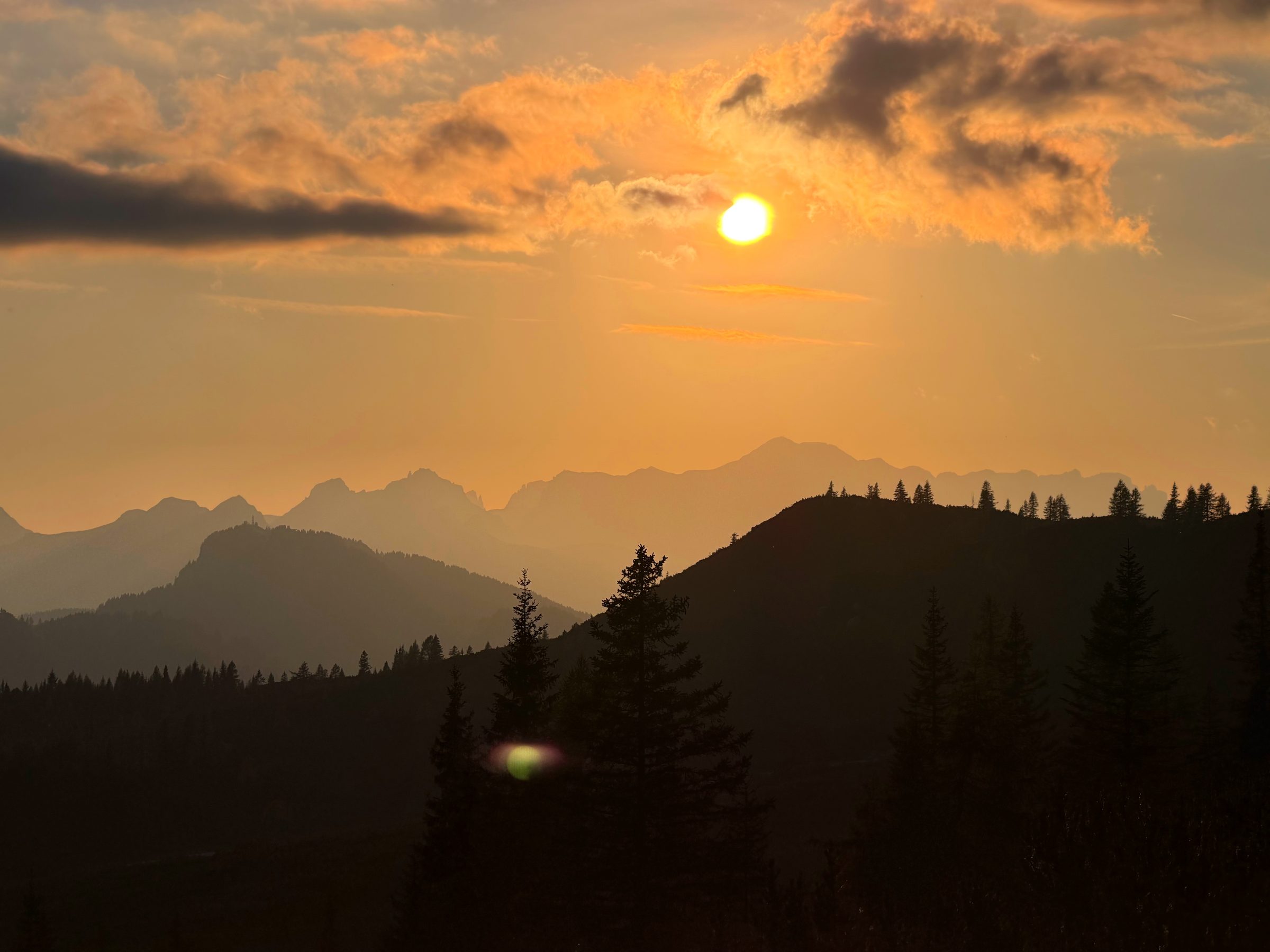 Gegen die Sonne